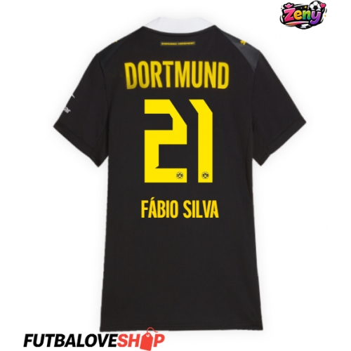 Dres Borussia Dortmund Fabio Silva #21 Preč pre Ženy 2026-27 Krátky Rukáv